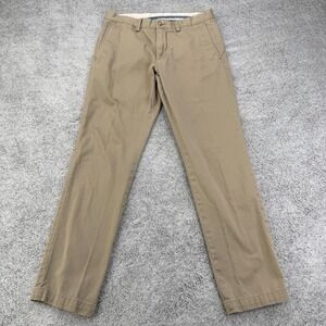 Polo Ralph Lauren Pants Mens 30x29 Khaki Classic Cotton Twill Slim Chinos Pony